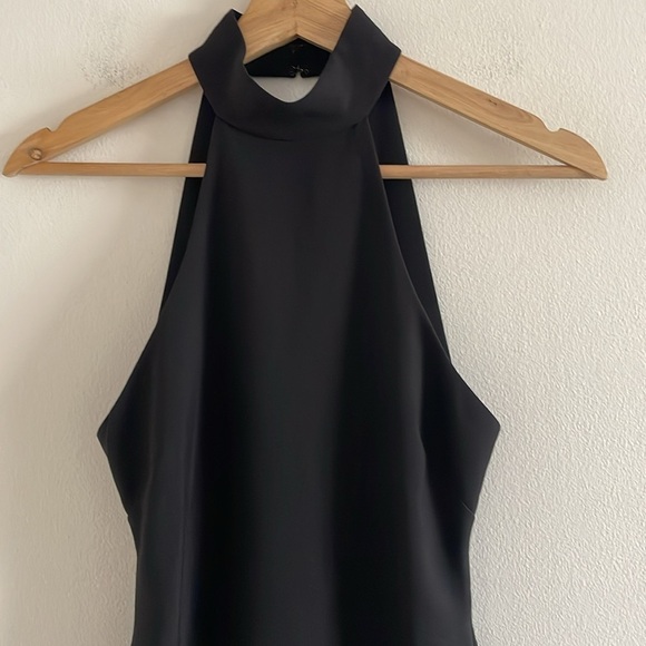 Likely Jennings Halter Gown Women’s Size 2 Floor Length Open‎ Back Slit Black - Picture 6 of 10